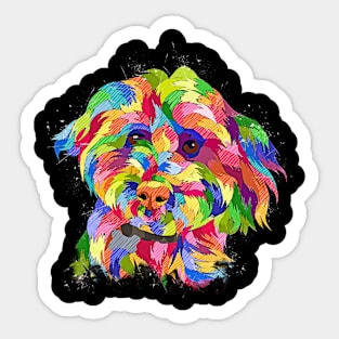 abstract dog Sticker